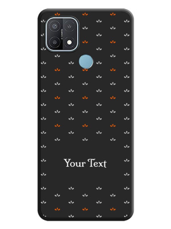 Custom Simple Pattern With Custom Text On Space Black Personalized Soft Matte Phone Covers -Oppo A15