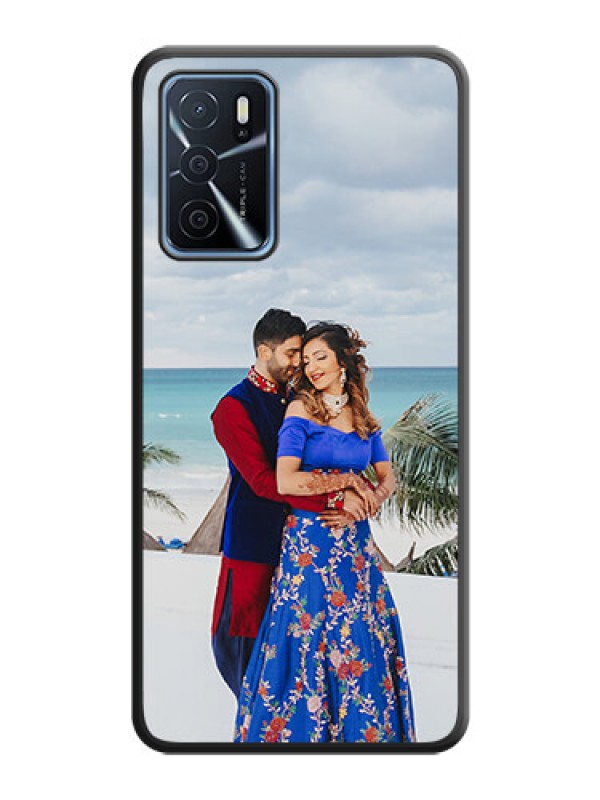 Custom Full Single Pic Upload On Space Black Personalized Soft Matte Phone Covers -Oppo A16
