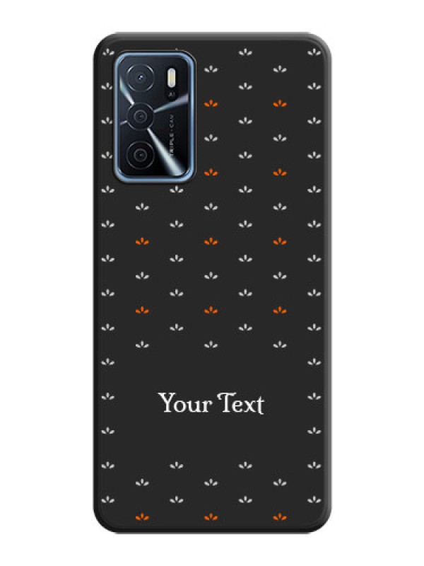 Custom Simple Pattern With Custom Text On Space Black Personalized Soft Matte Phone Covers -Oppo A16