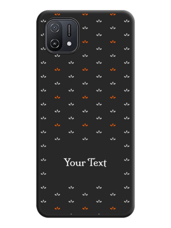 Custom Simple Pattern With Custom Text On Space Black Personalized Soft Matte Phone Covers -Oppo A16E