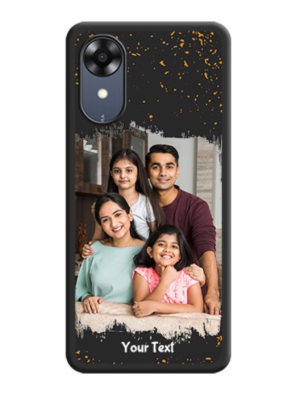 Custom Spray Free Design on Photo on Space Black Soft Matte Phone Cover - Oppo A17k