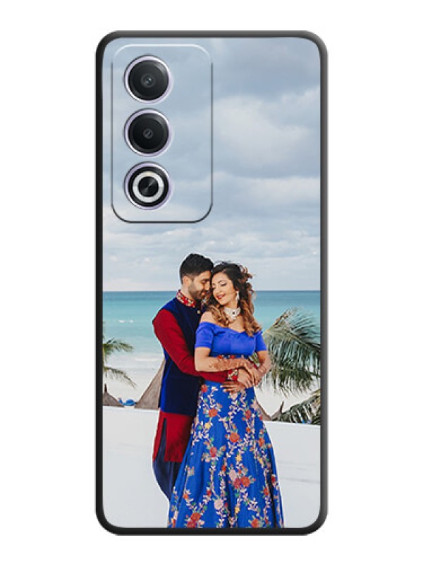 Custom Full Single Pic Upload On Space Black Custom Soft Matte Mobile Back Cover - Oppo A3 Pro 5G