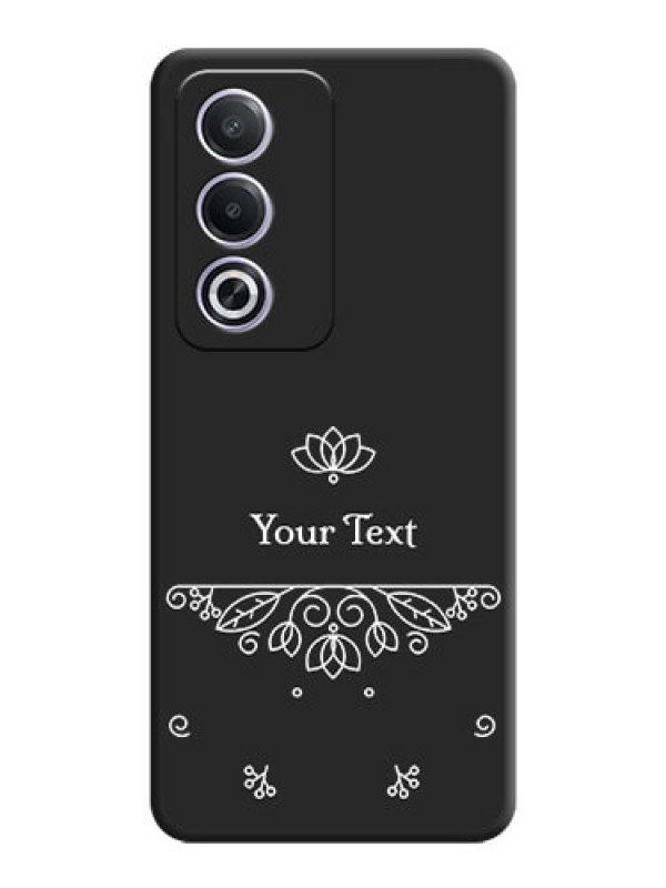 Custom Lotus Garden Custom Text On Space Black Custom Soft Matte Mobile Back Cover - Oppo A3 Pro 5G