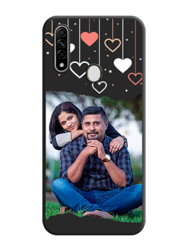 Custom Love Hangings with Splash Wave Picture on Space Black Custom Soft Matte Phone Back Cover - Oppo A31