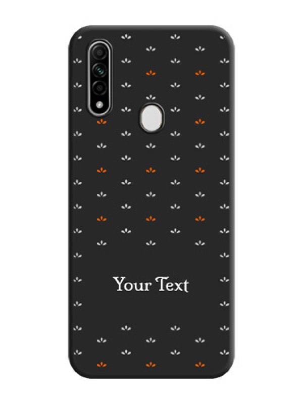 Custom Simple Pattern With Custom Text On Space Black Personalized Soft Matte Phone Covers -Oppo A31