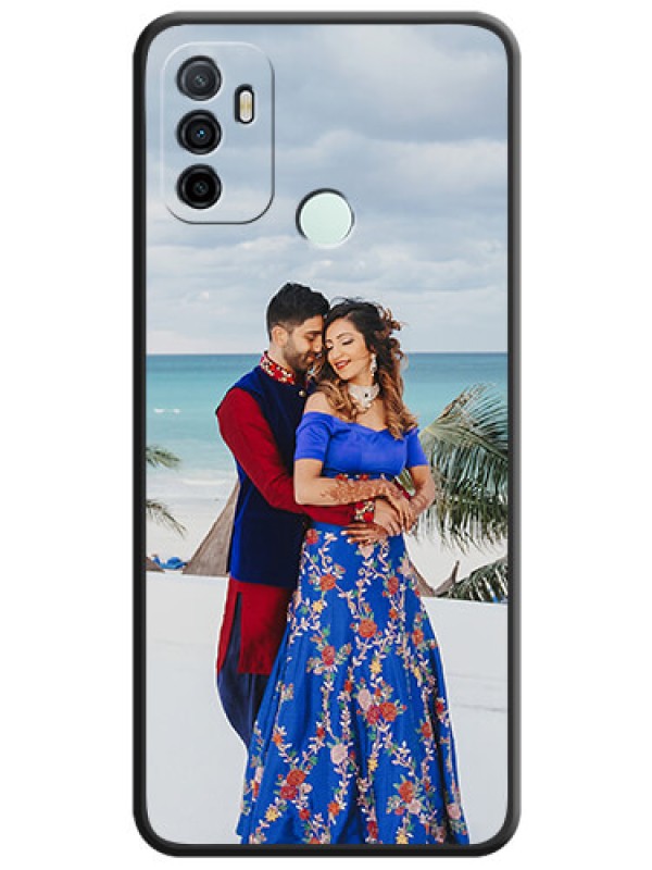 Custom Full Single Pic Upload On Space Black Personalized Soft Matte Phone Covers -Oppo A33 2020