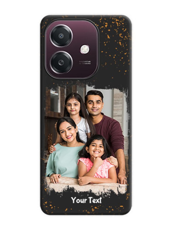 Custom Spray Free Design on Photo On Space Black Custom Soft Matte Mobile Back Cover - Oppo A3X 4G