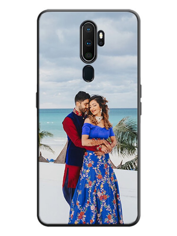 Custom Full Single Pic Upload On Space Black Personalized Soft Matte Phone Covers -Oppo A5 2020
