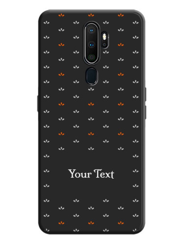 Custom Simple Pattern With Custom Text On Space Black Personalized Soft Matte Phone Covers -Oppo A5 2020