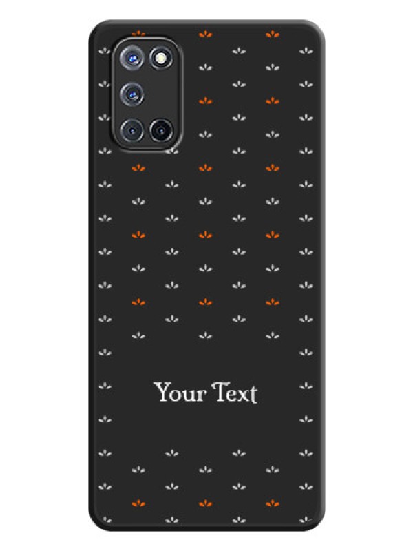 Custom Simple Pattern With Custom Text On Space Black Personalized Soft Matte Phone Covers -Oppo A52