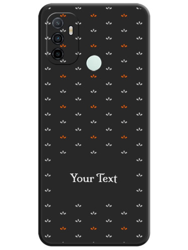 Custom Simple Pattern With Custom Text On Space Black Personalized Soft Matte Phone Covers -Oppo A53