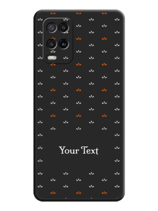 Custom Simple Pattern With Custom Text On Space Black Personalized Soft Matte Phone Covers -Oppo A54