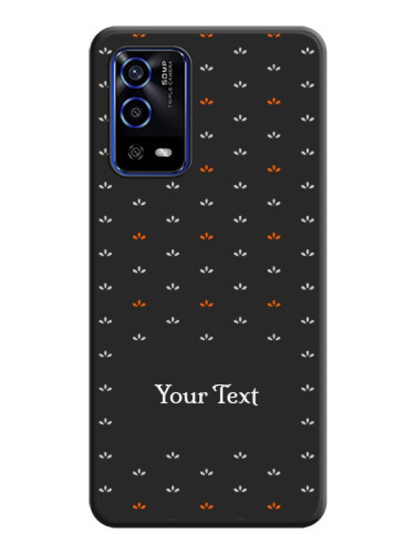 Custom Simple Pattern With Custom Text On Space Black Personalized Soft Matte Phone Covers -Oppo A55