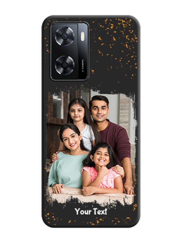 Custom Spray Free Design on Photo on Space Black Soft Matte Phone Cover - Oppo A57 2022