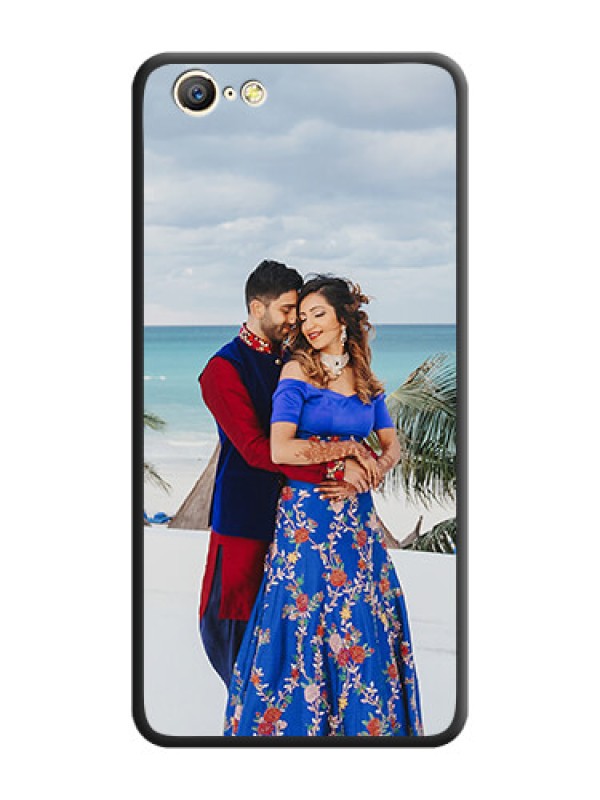 Custom Full Single Pic Upload On Space Black Personalized Soft Matte Phone Covers -Oppo A57
