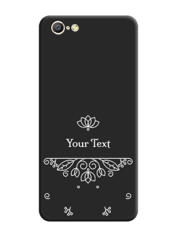 Custom Lotus Garden Custom Text On Space Black Personalized Soft Matte Phone Covers -Oppo A57