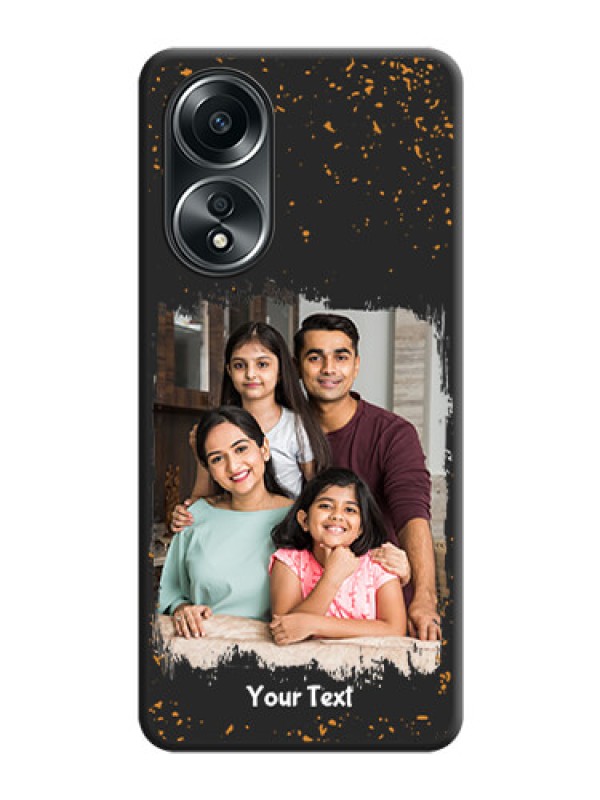 Custom Spray Free Design - Photo on Space Black Soft Matte Phone Cover - Oppo A58