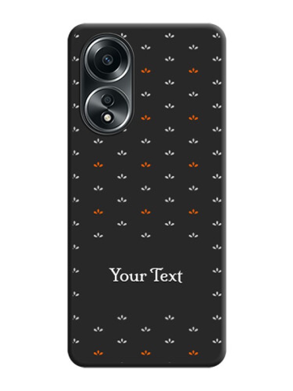 Custom Simple Pattern With Custom Text On Space Black Personalized Soft Matte Phone Covers - Oppo A58