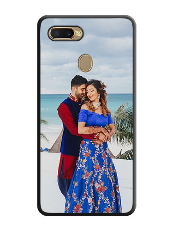 Custom Full Single Pic Upload On Space Black Personalized Soft Matte Phone Covers -Oppo A7