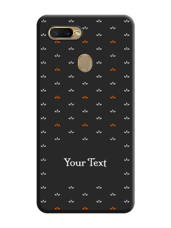 Custom Simple Pattern With Custom Text On Space Black Personalized Soft Matte Phone Covers -Oppo A7