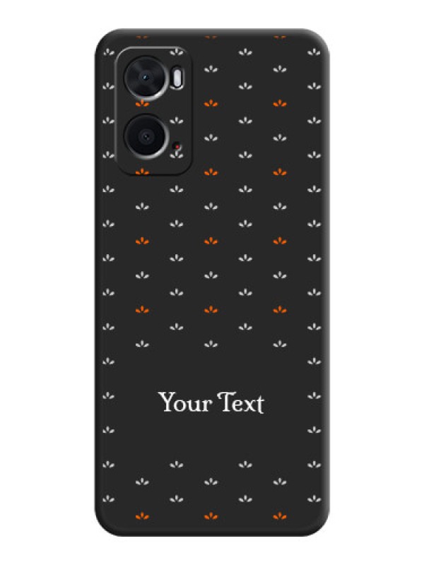 Custom Simple Pattern With Custom Text On Space Black Personalized Soft Matte Phone Covers -Oppo A76