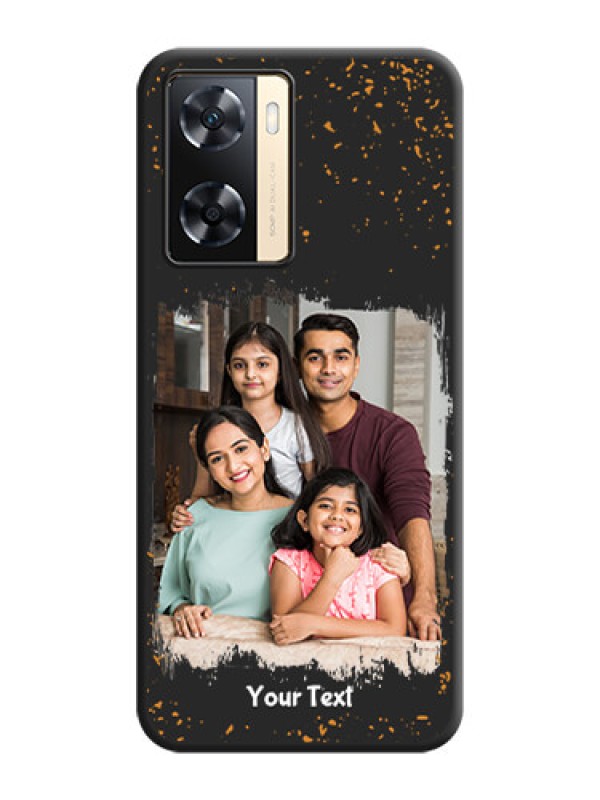 Custom Spray Free Design on Photo on Space Black Soft Matte Phone Cover - Oppo A77s