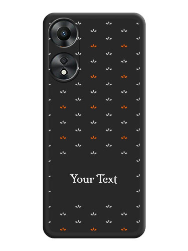 Custom Simple Pattern With Custom Text On Space Black Personalized Soft Matte Phone Covers -Oppo A78 5G