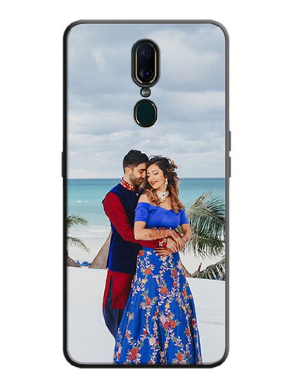 Custom Full Single Pic Upload On Space Black Personalized Soft Matte Phone Covers -Oppo A9