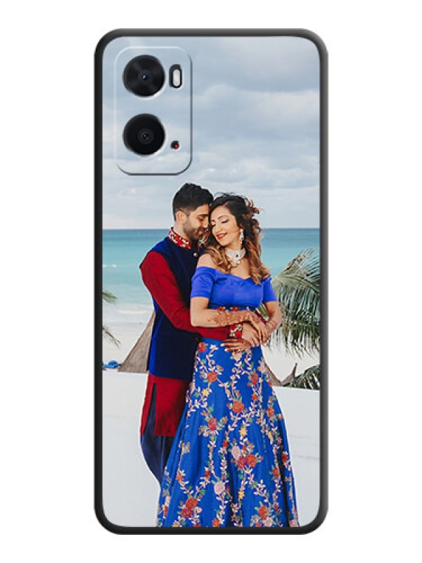 Custom Full Single Pic Upload On Space Black Personalized Soft Matte Phone Covers -Oppo A96