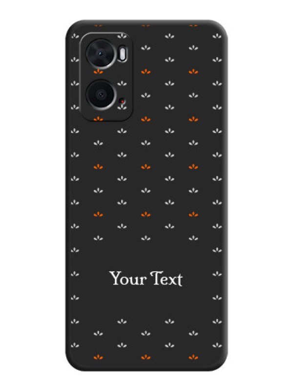 Custom Simple Pattern With Custom Text On Space Black Personalized Soft Matte Phone Covers -Oppo A96