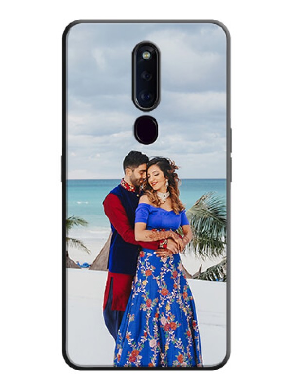 Custom Full Single Pic Upload On Space Black Personalized Soft Matte Phone Covers -Oppo F11 Pro