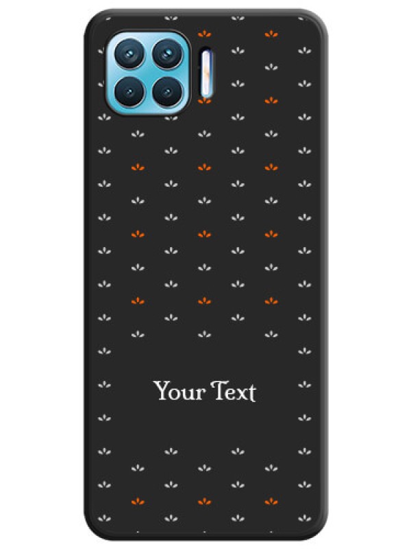 Custom Simple Pattern With Custom Text On Space Black Personalized Soft Matte Phone Covers -Oppo F17 Pro