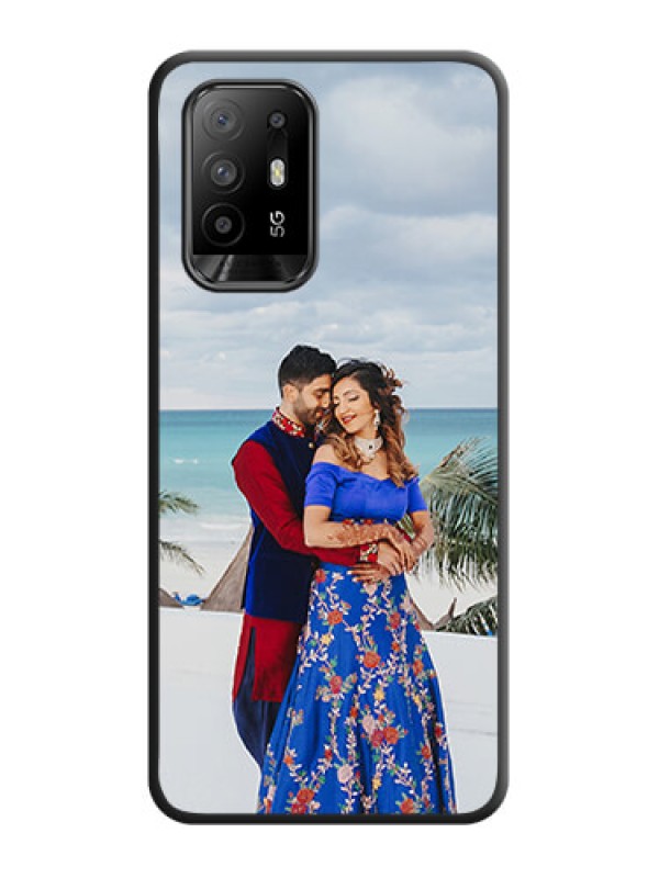 Custom Full Single Pic Upload On Space Black Personalized Soft Matte Phone Covers -Oppo F19 Pro Plus 5G