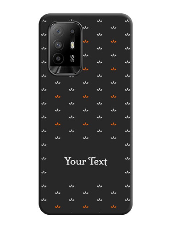 Custom Simple Pattern With Custom Text On Space Black Personalized Soft Matte Phone Covers -Oppo F19 Pro Plus 5G