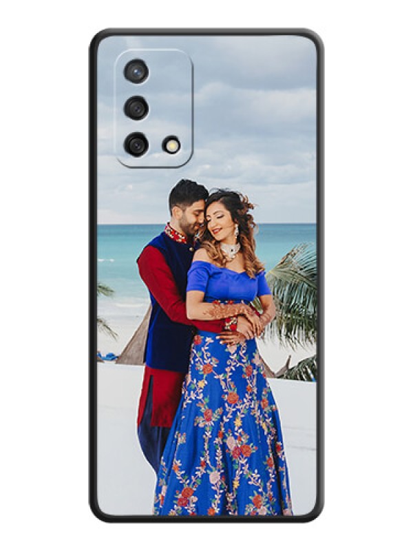 Custom Full Single Pic Upload On Space Black Personalized Soft Matte Phone Covers -Oppo F19