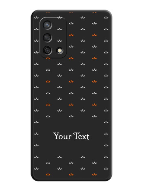 Custom Simple Pattern With Custom Text On Space Black Personalized Soft Matte Phone Covers -Oppo F19