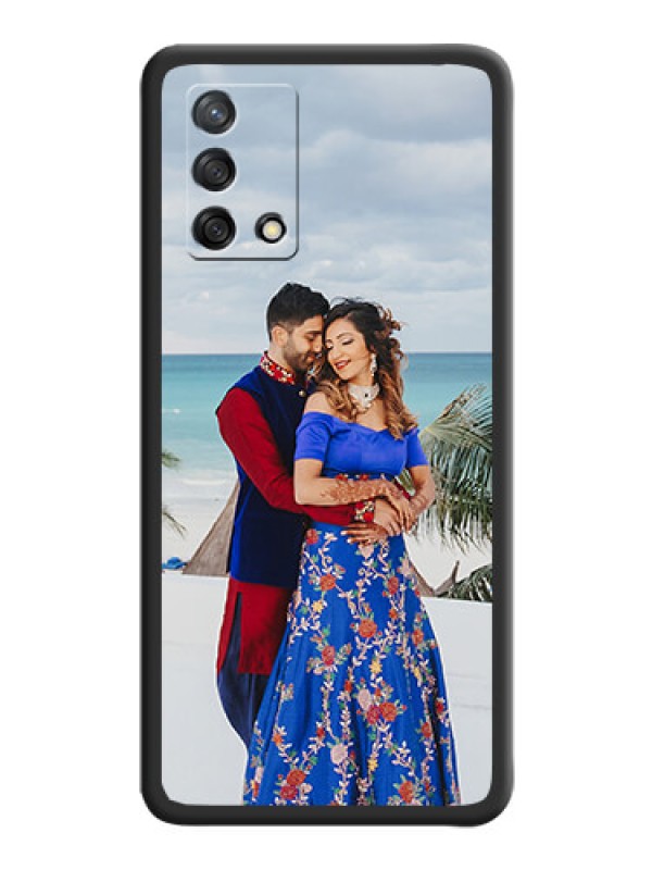 Custom Full Single Pic Upload On Space Black Personalized Soft Matte Phone Covers -Oppo F19S