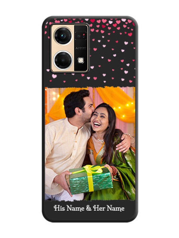 Custom Fall in Love with Your Partner  on Photo on Space Black Soft Matte Phone Cover - Oppo F21 Pro 4G