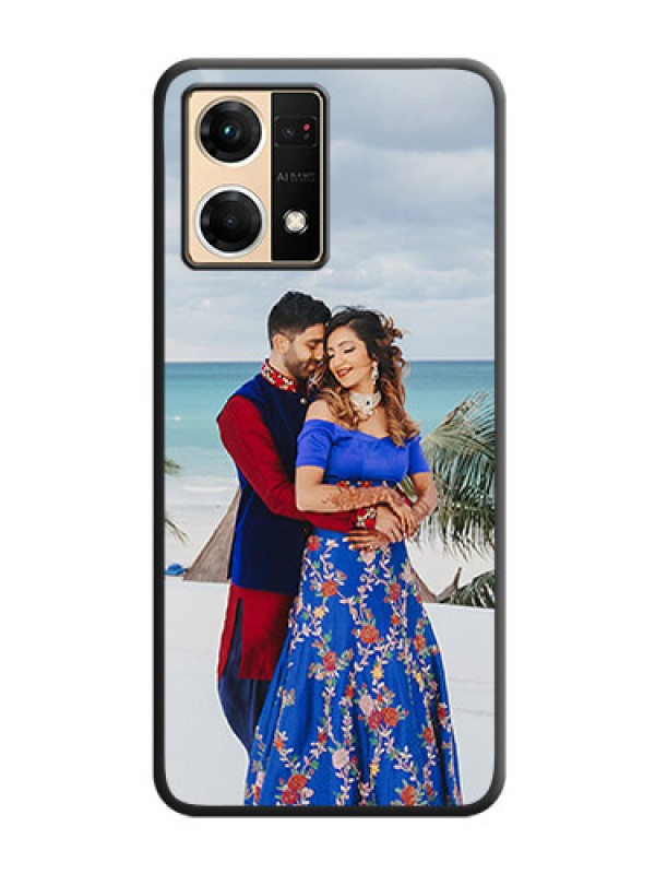 Custom Full Single Pic Upload On Space Black Personalized Soft Matte Phone Covers -Oppo F21 Pro 4G
