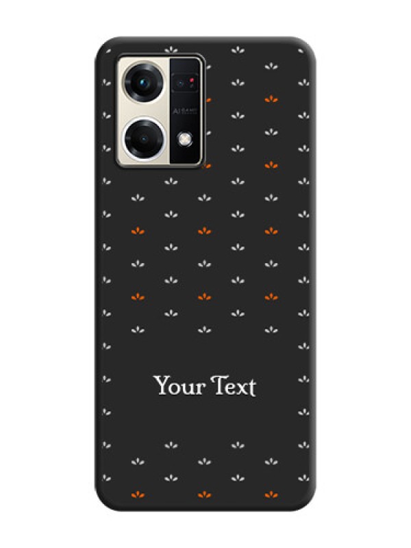 Custom Simple Pattern With Custom Text On Space Black Personalized Soft Matte Phone Covers -Oppo F21S Pro