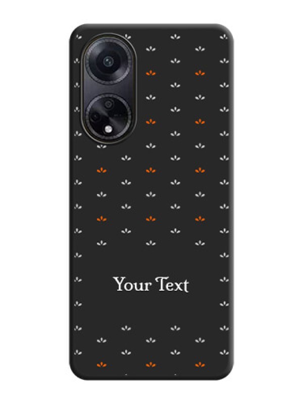 Custom Simple Pattern With Custom Text On Space Black Personalized Soft Matte Phone Covers - Oppo F23 5G
