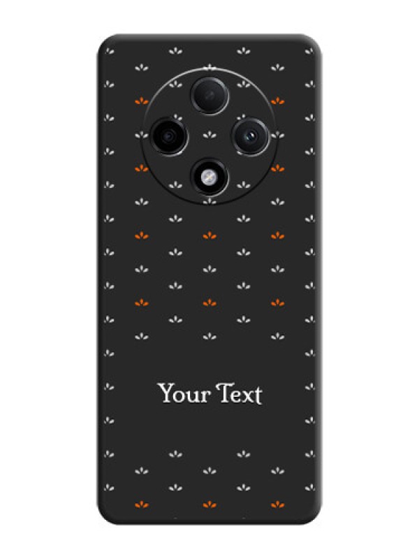 Custom Simple Pattern With Custom Text On Space Black Custom Soft Matte Mobile Back Cover - Oppo F27 Pro Plus 5G