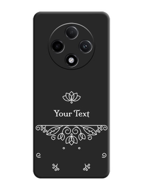 Custom Lotus Garden Custom Text On Space Black Custom Soft Matte Mobile Back Cover - Oppo F27 Pro Plus 5G