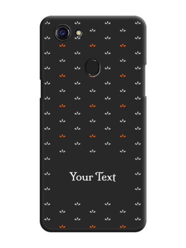 Custom Simple Pattern With Custom Text On Space Black Personalized Soft Matte Phone Covers -Oppo F5 Youth