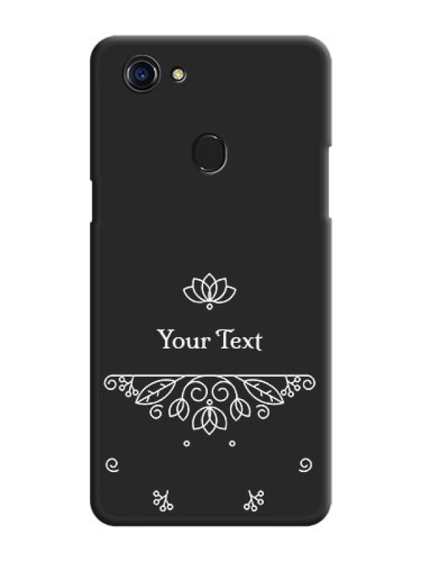 Custom Lotus Garden Custom Text On Space Black Personalized Soft Matte Phone Covers -Oppo F5