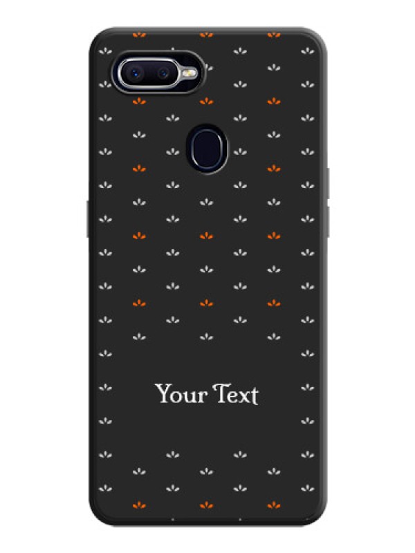 Custom Simple Pattern With Custom Text On Space Black Personalized Soft Matte Phone Covers -Oppo F9 Pro