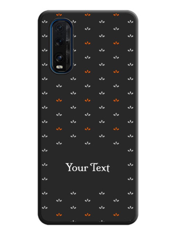 Custom Simple Pattern With Custom Text On Space Black Personalized Soft Matte Phone Covers -Oppo Find X2