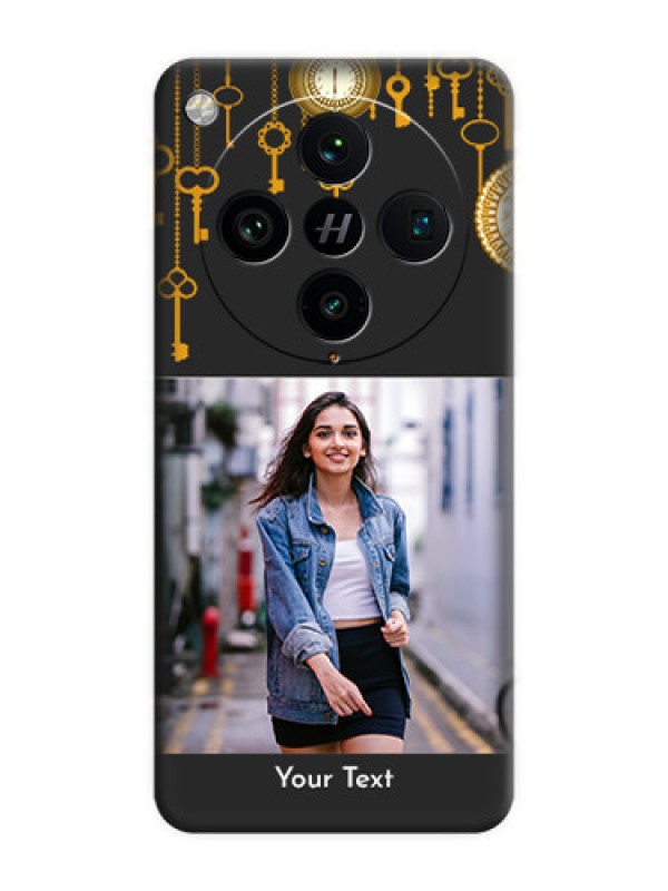 Custom Decorative Design with Text On Space Black Custom Soft Matte Mobile Back Cover - Oppo Find X8 Pro 5G