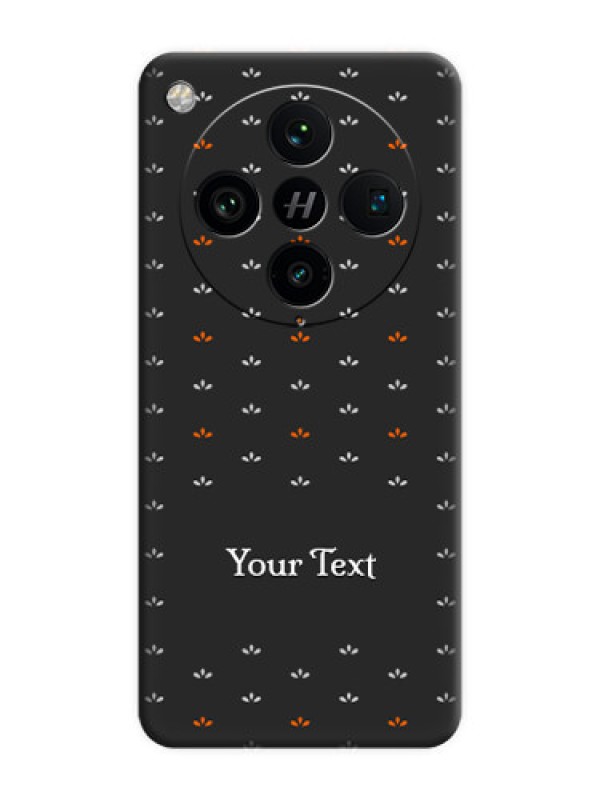 Custom Simple Pattern With Custom Text On Space Black Custom Soft Matte Mobile Back Cover - Oppo Find X8 Pro 5G