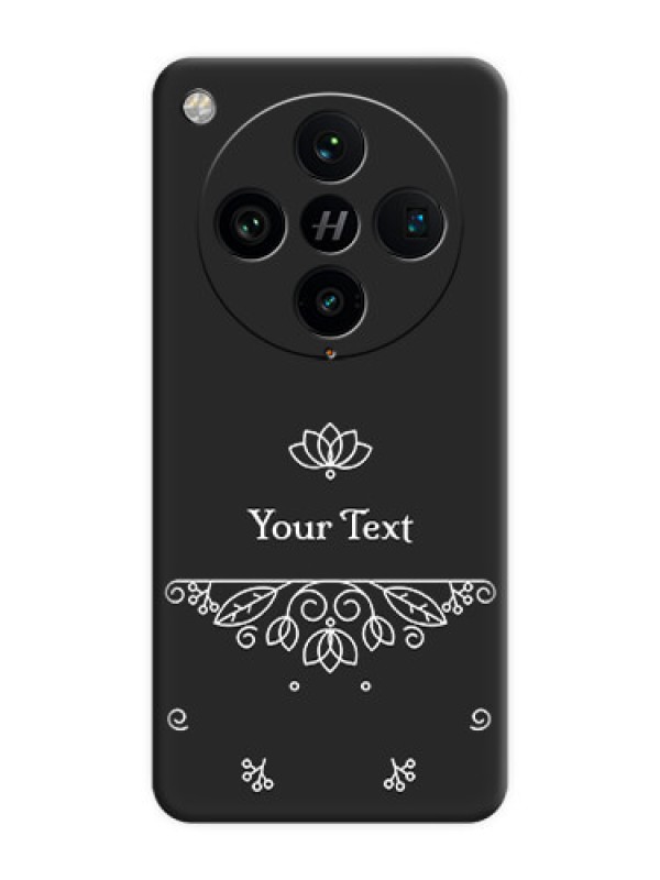 Custom Lotus Garden Custom Text On Space Black Custom Soft Matte Mobile Back Cover - Oppo Find X8 Pro 5G